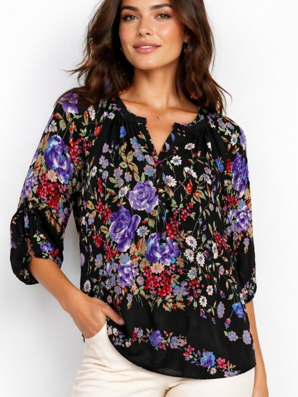 Yumi Kim 100% Silk Blouse